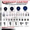 Service Caster 3.5'' SS Solid Poly Swivel 1-1/4'' Expanding Stem Caster with Brake SCC-SSEX20S3514-SPUS-TLB-114 - alternate 4